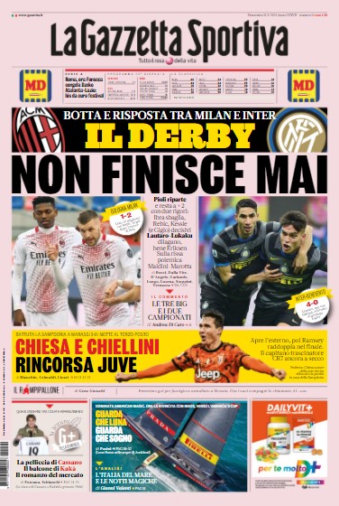 Gazzetta Dello Sport Prima Pagina Edicola Foto Calcionapoli24 It Mobile