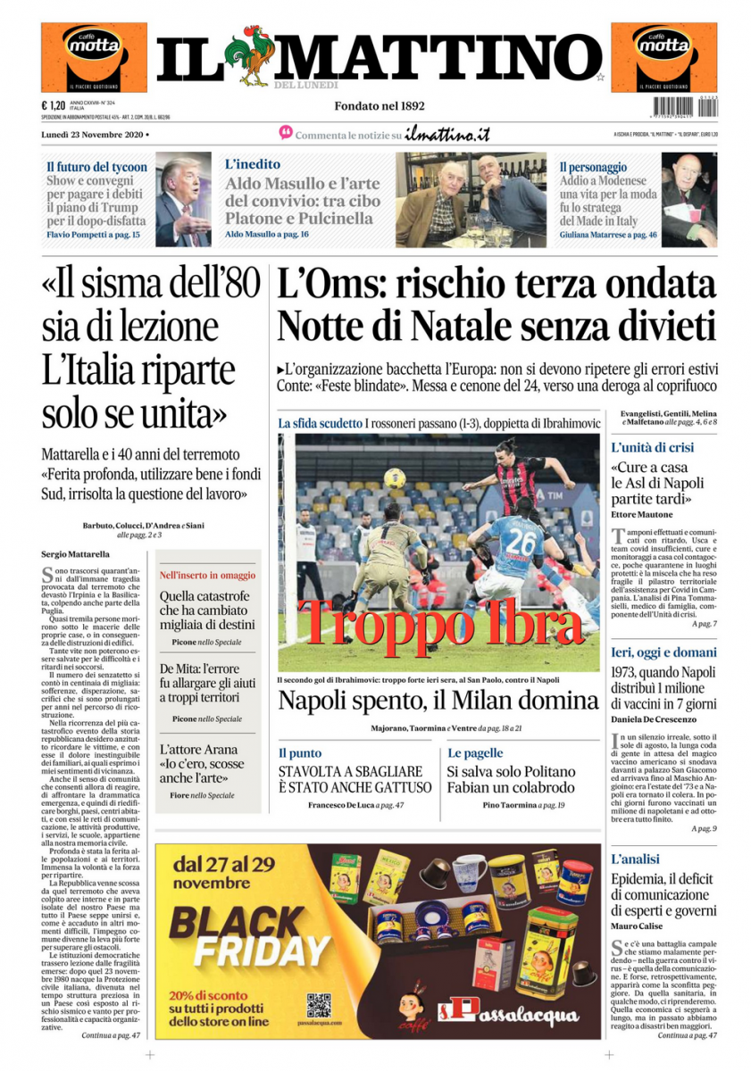 Prima Pagina Il Mattino Il Mattino Edicola Prima Pagina Foto Calcionapoli24 It Mobile