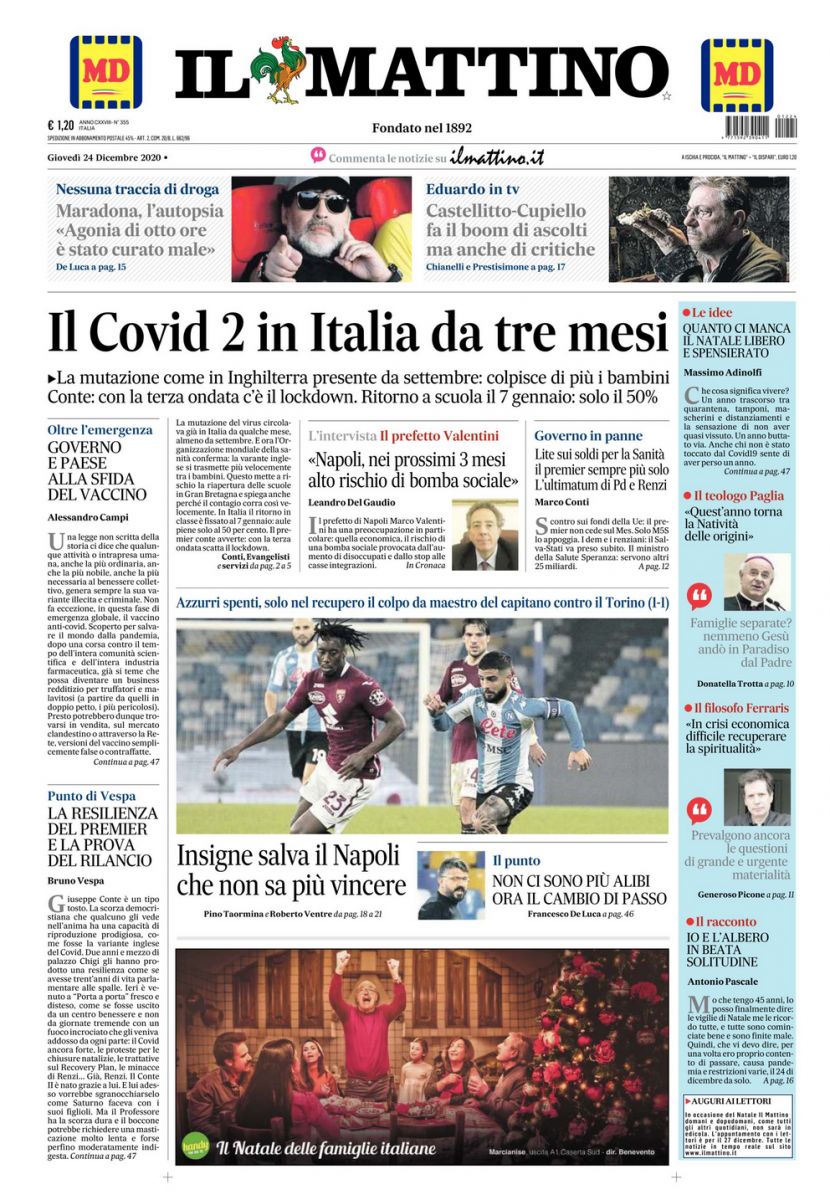 Prima Pagina Il Mattino Il Mattino Edicola Prima Pagina Foto Calcionapoli24 It Mobile