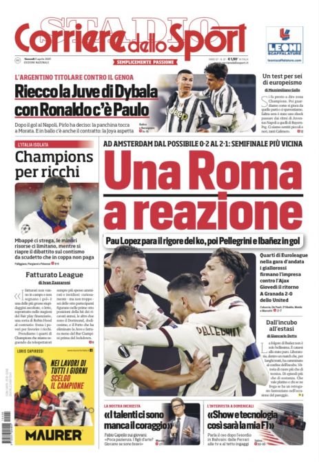 Corriere Dello Sport Prima Pagina Edicola Calcionapoli24 It Mobile