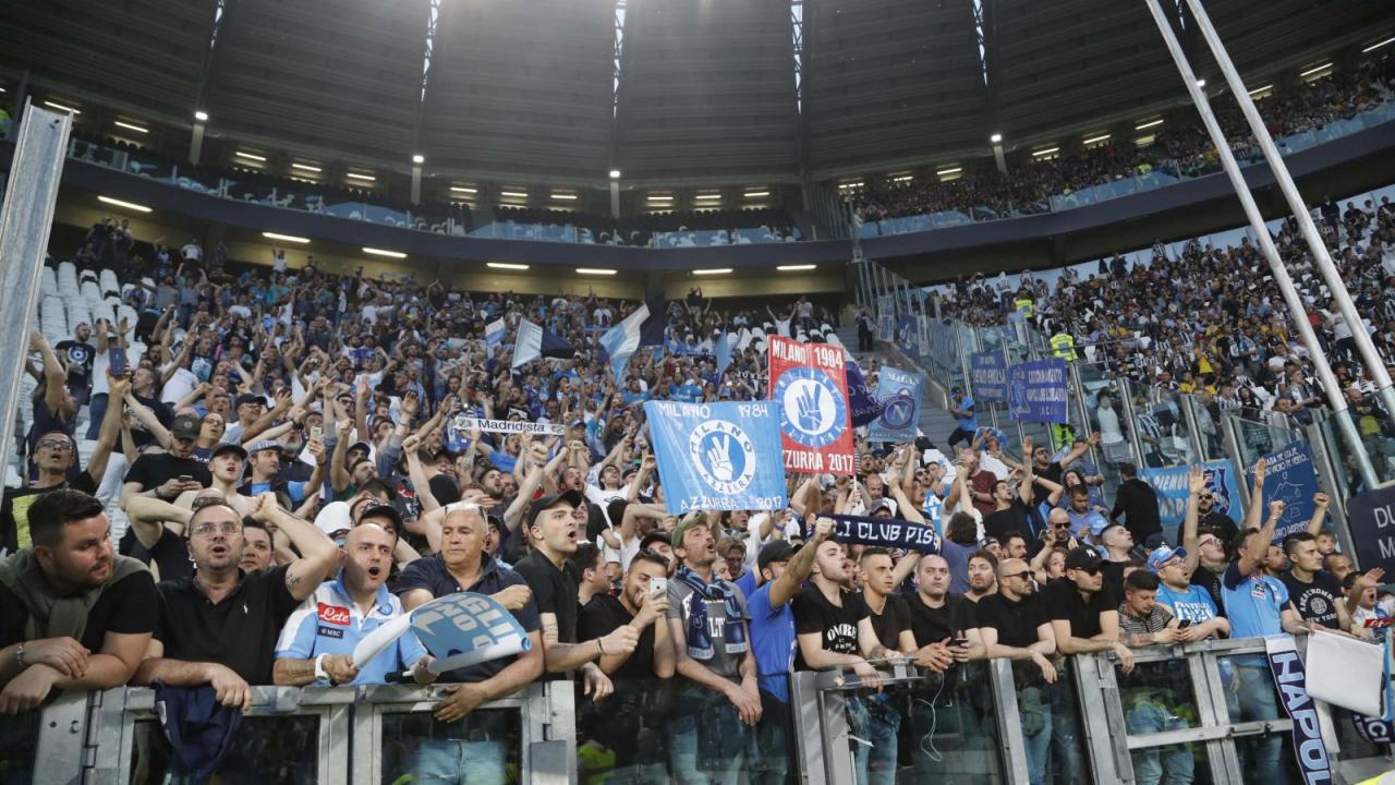 Tifosi Napoli Allianz Stadium Juventus