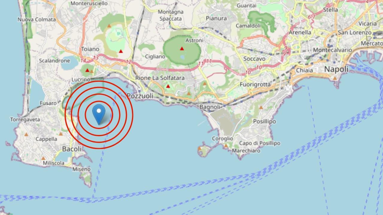 Terremoto Napoli oggi