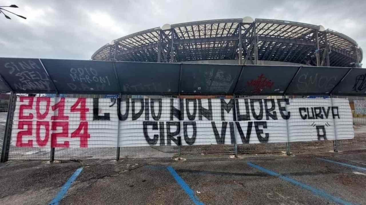 Striscione Ciro Esposito