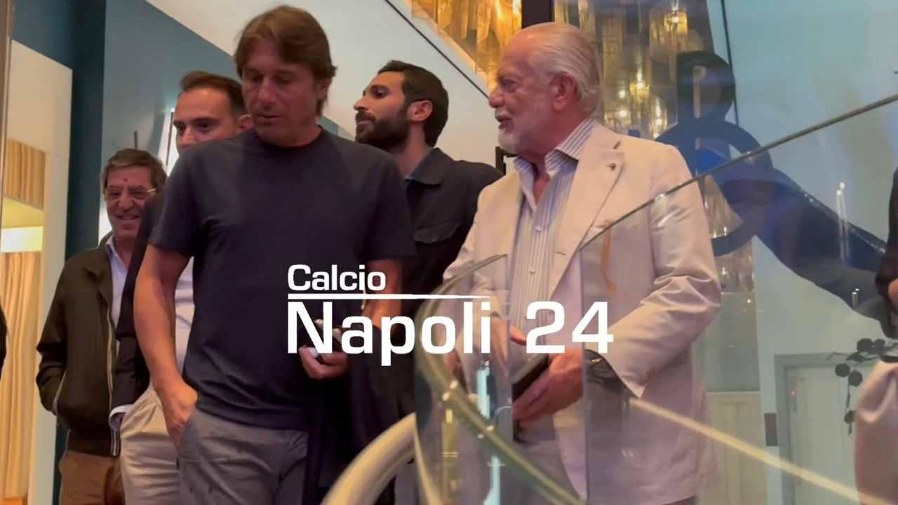 Antonio Conte e De Laurentiis