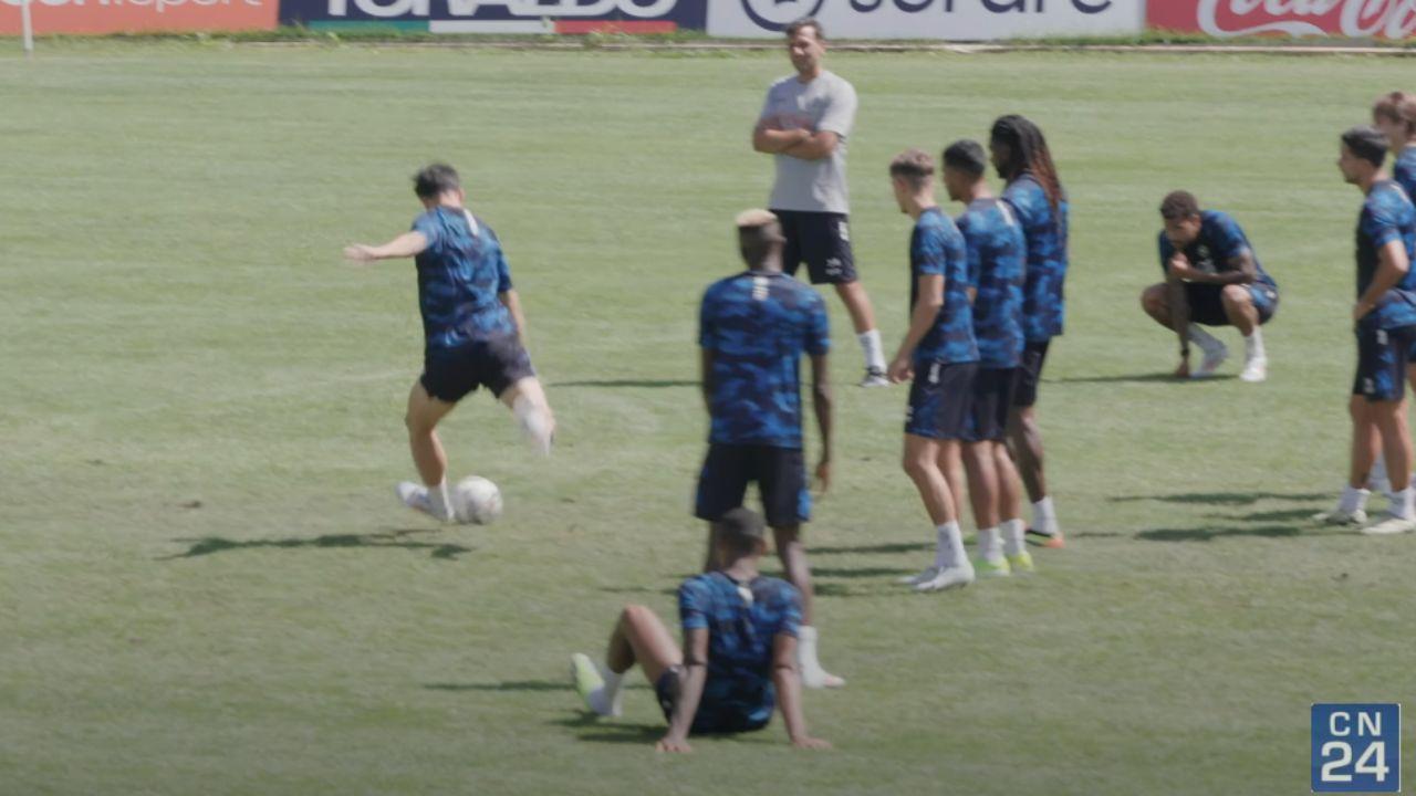 Allenamento Napoli a Dimaro