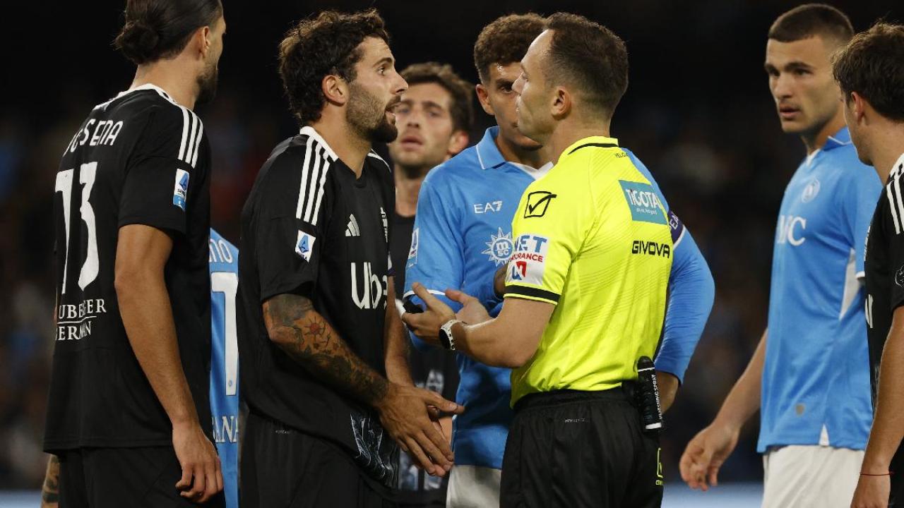 Arbitro Feliciani in Napoli-Como