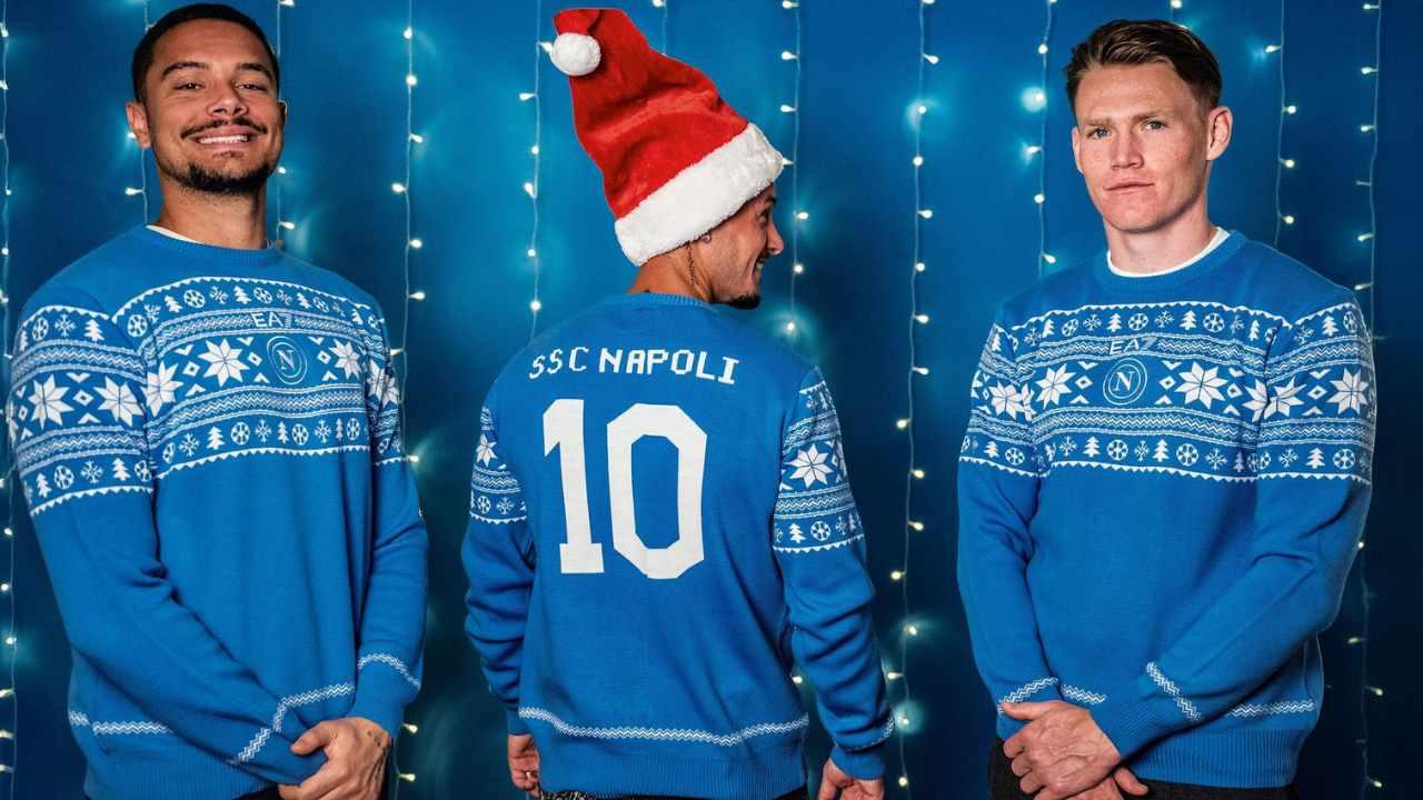 SSC Napoli maglione di Natale 2024