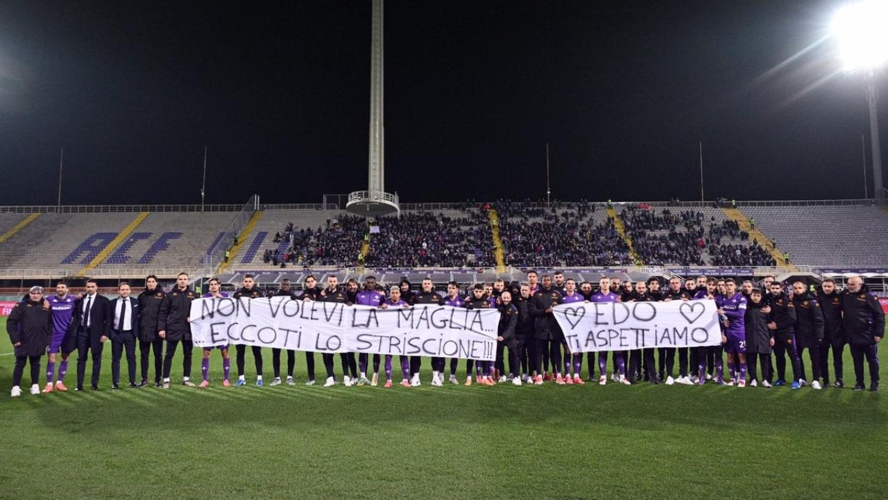 Striscione Bove Fiorentina