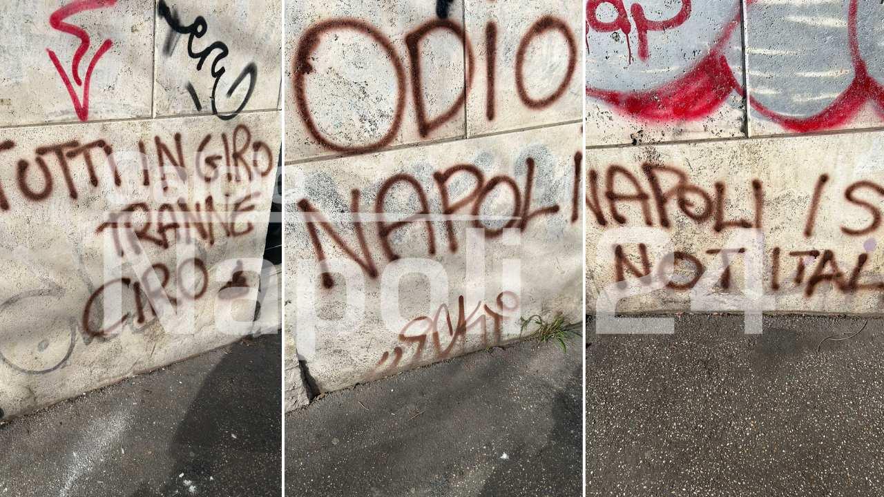 Scritte contro Napoli