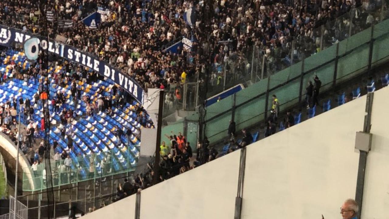 Settore ospiti stadio Maradona