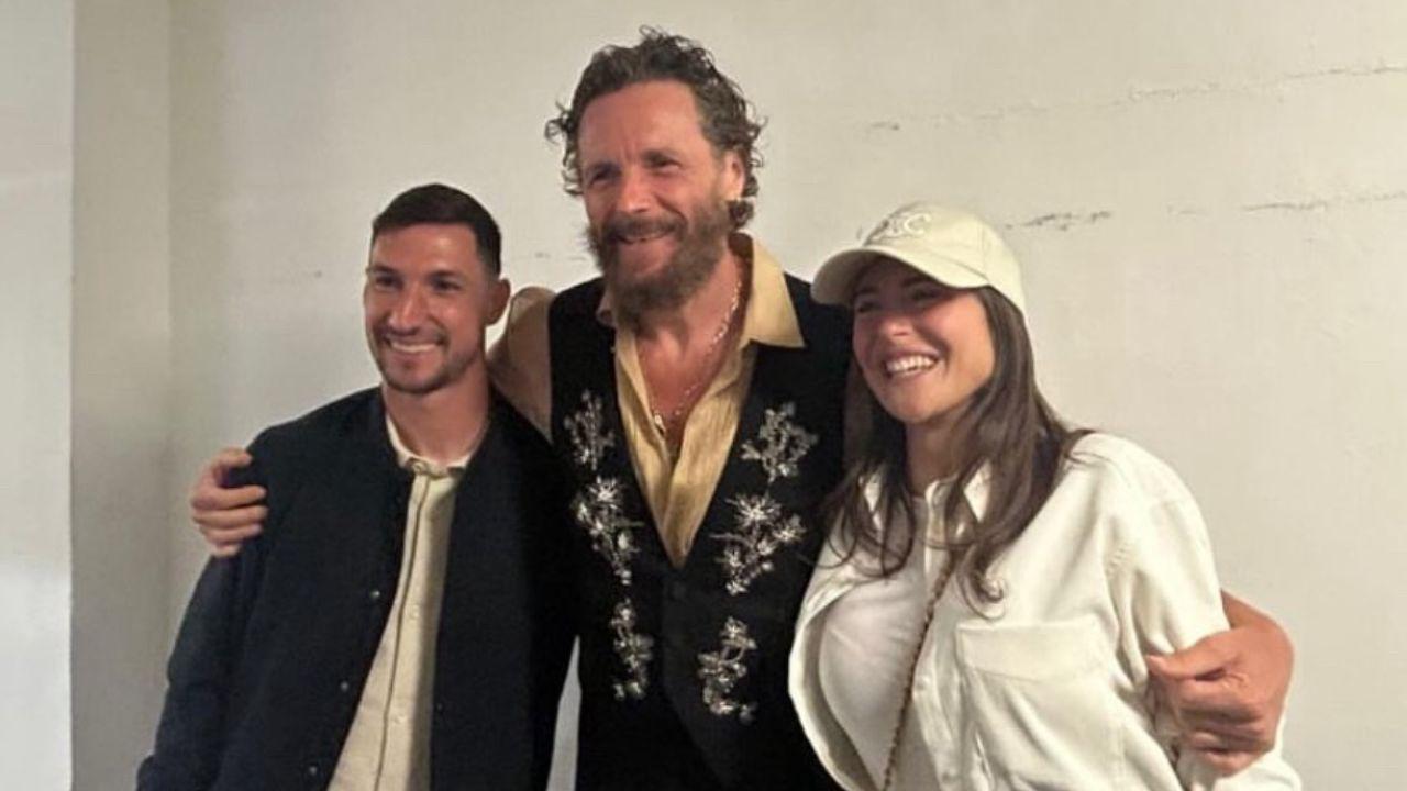 Politano e la moglie con Jovanotti