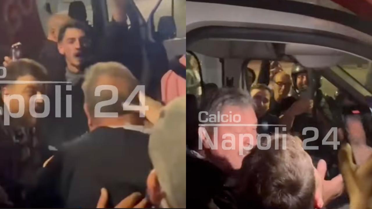 Starace con i tifosi del Napoli