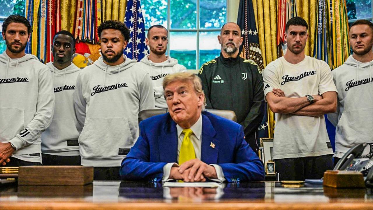 Juventus in visita da Trump