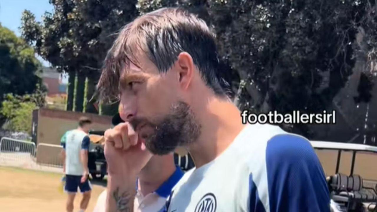 Acerbi contro tifoso PSG