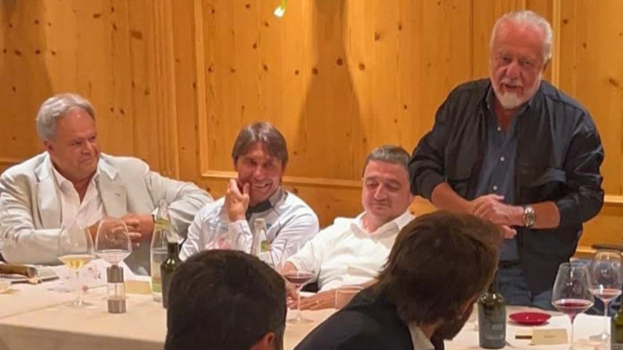 Conte e De laurentiis a cena
