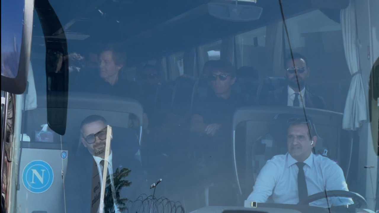 Napoli in partenza per Manchester