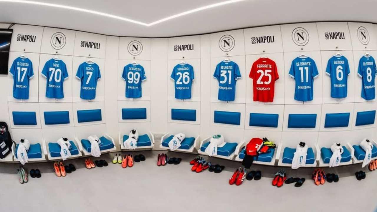 Spogliatoio del Napoli