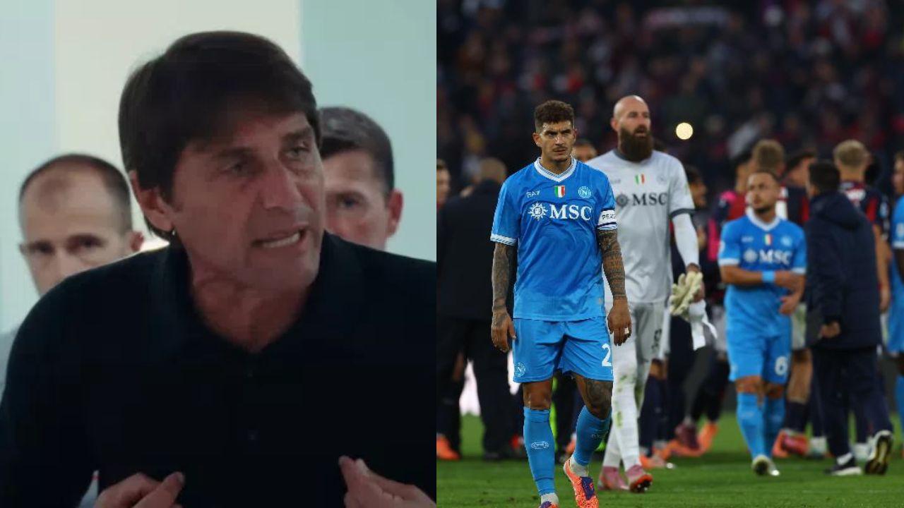 Confronto tra Conte e la squadra