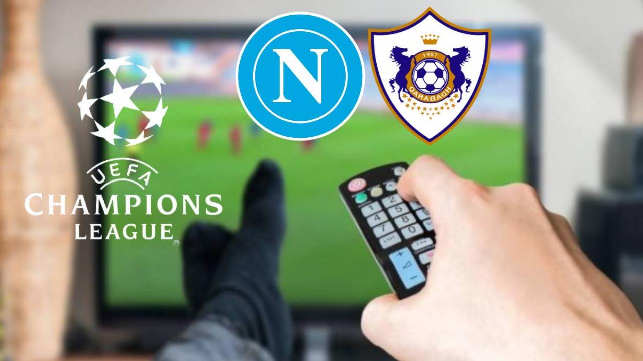dove vedere Napoli Qarabag