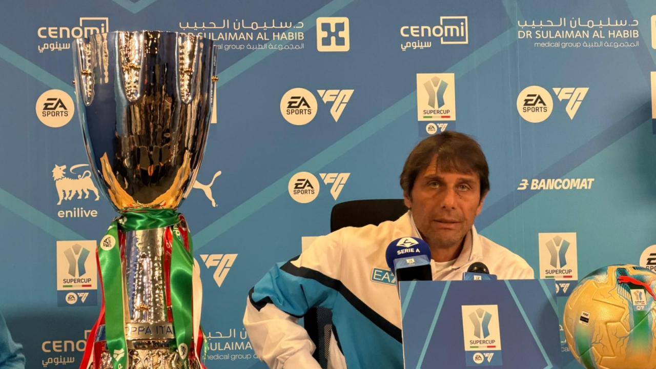 Conferenza stampa Antonio Conte pre Napoli-Bologna