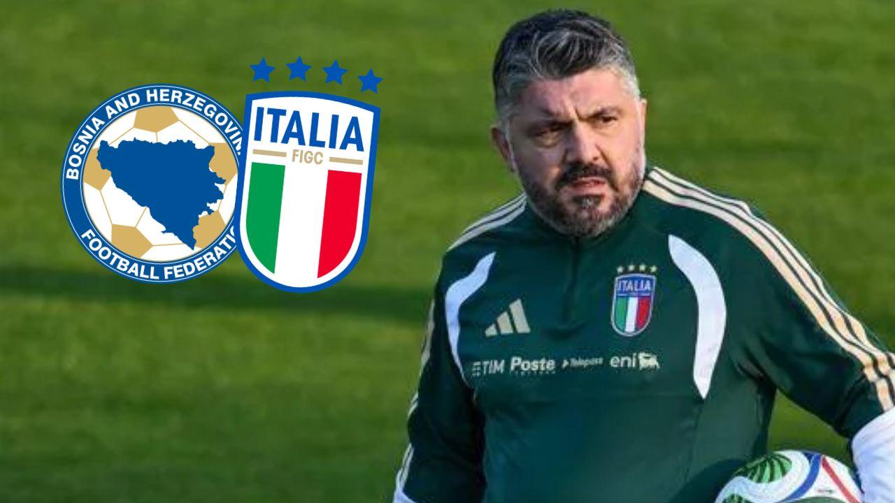 Formazioni ufficiali Bosnia-Italia