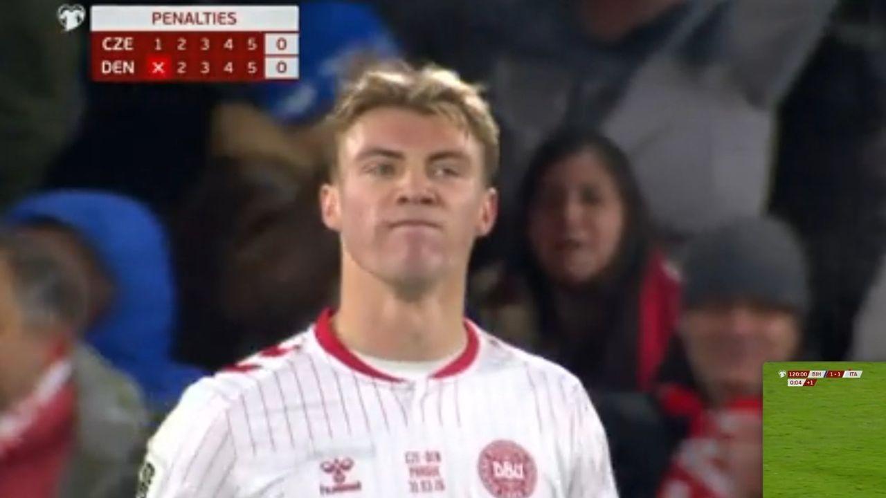 Hojlund, Repubblica Ceca-Danimarca