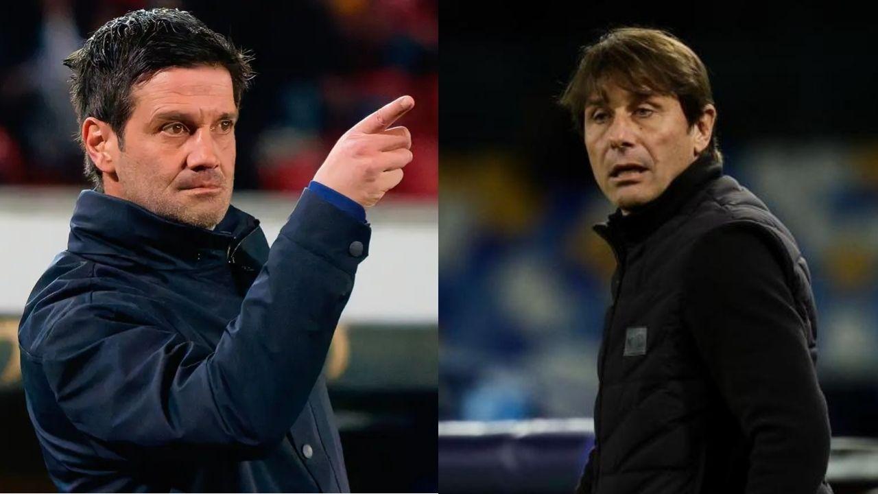 Christian Chivu e Antonio Conte