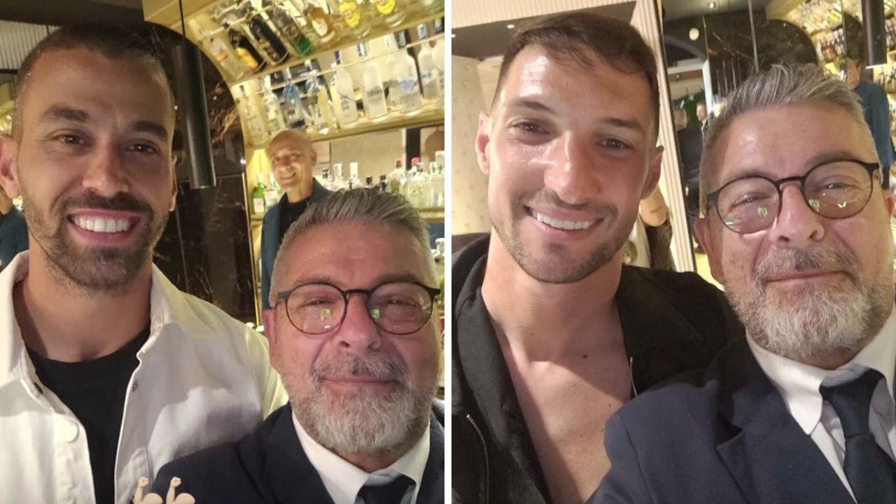 Spinazzola e Politano al White Chill Out