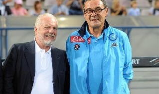 Maurizio Sarri e Aurelio De Laurentiis