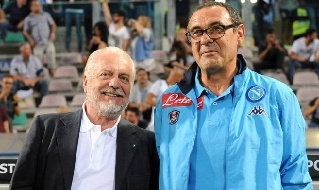 Aurelio De Laurentiis e Maurizio Sarri