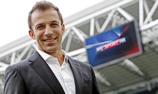 Alessandro Del Piero, ex Juve, commentatore Sky Sport