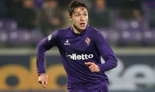 Federico Chiesa con la maglia della Fiorentina