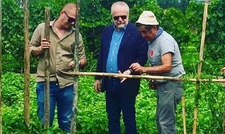 De Laurentiis sceglie i prodotti da servire a tavola a Dimaro, prenotati quintali di pomodori San Marzano [FOTOGALLERY]