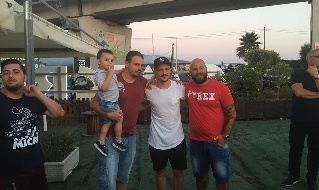 Mario Rui in visita ad una scuola calcio a Volla