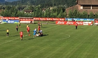 Tonelli a terra in campo a Dimaro