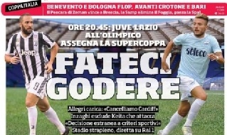 Corriere dello Sport in prima pagina: "Napoli protesta, trasferta vietata in Champions ai tifosi" [FOTO]