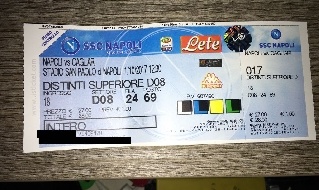 Biglietto acquistato per Napoli-Cagliari