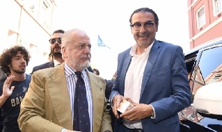 Aurelio De Laurentiis e Maurizio Sarri