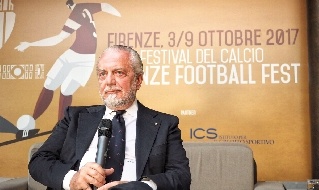 Aurelio De Laurentiis al Festival del Calcio di Firenze