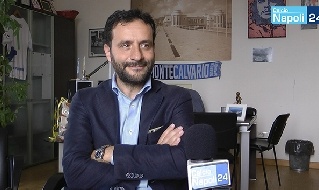 Borriello durante una intervista a CalcioNapoli24