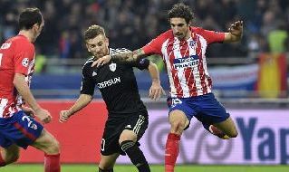 Vrsaljko in azione con la maglia dell'Atletico Madrid