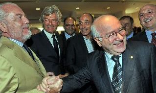 De Laurentiis e Carlo Tavecchio, ex presidente della FIGC