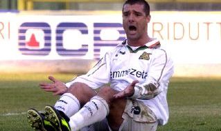 Maniero in azione con la maglia del Venezia