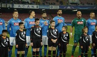 Napoli schierato al San Paolo in Champions League contro lo Shakhtar Donetsk