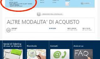 La schermata di Listicket che blocca l'acquisto dei biglietti se non in possesso di tessera del tifoso