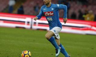 Dries Mertens in azione con la maglia del Napoli