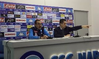 Maurizio Sarri in conferenza stampa