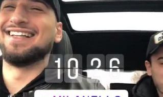 Donnarumma in macchina con Calabria