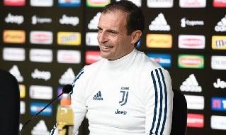 Massimiliano Allegri in conferenza stampa a Vinovo per Juventus - Napoli