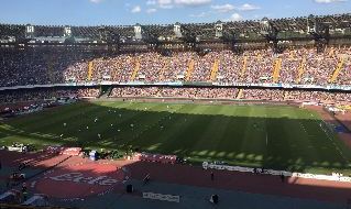 Lo stadio San Paolo durante Napoli-Crotone